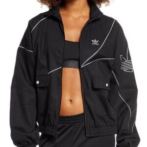 Adidas Originals Black Panelled Track jacket with Matching Leggings